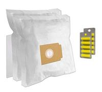 PakTrade Set 10 Sacs Aspirateur + 10 Parfums + 1 Filtre pour Lordson BS 57/6, Masterkraft, Exclusiv 1400, Electronic 1300 - Menalux 6002 - DCT 132