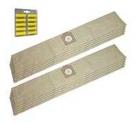 PakTrade Set 10 Sacs Aspirateur + 10 Parfums pour Electrolux UZ 930 S Panther, UZ 930 S Profi Power, UZ 933, UZ933, UZ 935 S Profi Power