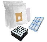 PakTrade Set - Filtre HEPA + Filtre Moteur + 10 Sacs Aspirateur pour Siemens VS... Serie, VZ153HFB, Z3.0, VS06G1668/03 Campus Compressor, Typ VBBS625V00, FD9108, VS06G26XXL/03