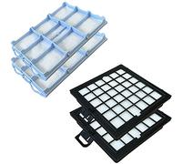 PakTrade Super Set - 2 Filtre HEPA + 2 Filtre Moteur pour Aspirateur Siemens VS08G1623, VS08G1666/03 Dynapower XXL