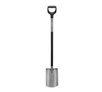 Pala de metal Ergonomic™ con borde recto