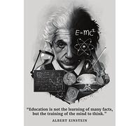 Palace Learning Poster Albert Einstein - Citation inspirante et motivante (45,7 x 61 cm, laminé)