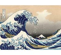 Palace Learning The Great Wave Off Kanagawa de Katsushika Hokusai - Poster mural japonais (laminé, 45,7 x 61 cm)