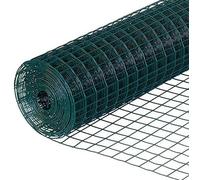 Paladian Grillage Jardin Extérieur - Acier Gainé de Plastique - Maille Carrée 100x100mm en PVC 1m x 20m - Clôture Multi-Usage et Résistante - Marque Française