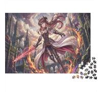 Paladin au Sang de Dragon Puzzle en Bois 1000 Pièces Adultes Et Enfants,Jeu Éducatif,Anti-Stress, Casse-tête,Premium,Bois,Dès 14 Ans,Déco Murale,Détente,Défi (75x50cm)