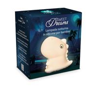 PALADIN PHARMA SpA Sweet Dreams Veilleuse LED en silicone pour enfant avec éclairage 7 couleurs, fonction tactile, USB Type-C, veilleuse pour chambre d'enfant, rechargeable