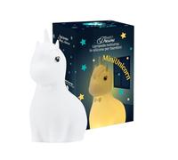 Paladin Pharma Sweet Dreams Mini licorne - Veilleuse LED en silicone pour enfants - 7 couleurs, contrôle par tap, rechargeable USB Type-C