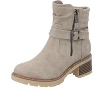 Palado Bottines Mutila pour femme - Bottes élégantes avec doublure légère - Bottes d'automne et d'hiver confortables avec semelle en caoutchouc robuste et talon bloc, gris clair, 37 EU