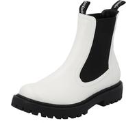 Palado Chelsea Bottines Dedej pour femme - Bottes confortables - Légèrement doublées pour l'automne et l'hiver - Bottines tendance, White Stitch Black, 37 EU