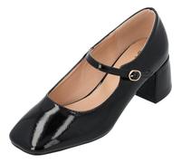 Palado Escarpins Nataye - Chaussures à talons hauts élégantes avec talon bloc confortable - Chaussures tendance avec talon - Chaussures d'été, Noir , 39 EU