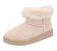 Palado Giyna Bottes d'hiver pour femme - Bottes tendance - Bottines doublées chaudes - Bottes confortables pour l'automne et l'hiver, sable, 36 EU
