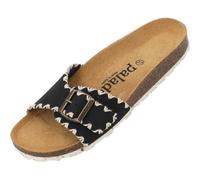 Palado Malta Stitch Mules pour femme - Sandales confortables fabriquées en Espagne - Semelle intérieure en liège amortissant - Chaussures d'été tendance, Pasado , 42 EU