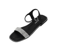 Palado Sandales à lanières 'Isolea' noir / transparent, Taille 36