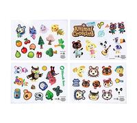 Paladone Animal Crossing Lot de 4 feuilles d'autocollants en vinyle imperméables et repositionnables Multicolore