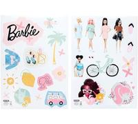 Paladone Autocollants Muraux Barbie - Officiellement Licenciés, Stickers Réutilisables pour Chambre d'enfant, Comprend Amis, Lettres, Vêtements & Accessoires, Décor de Chambre Filles