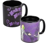 Paladone Beetlejuice Mug XL à changement de chaleur - Produit sous licence officielle pour les fans de films d'horreur rétro, verres nostalgiques en céramique, tasse de collection des films des années