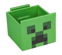 Paladone Bol à collation en céramique Minecraft Creeper avec support pour téléphone, ustensiles de cuisine sous licence officielle, cadeaux de jeu pour garçons, filles, enfants et adultes
