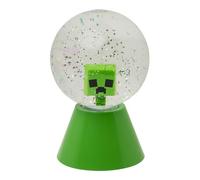 Paladone Boule à Neige LED à Paillettes Minecraft Creeper, à Couleurs changeantes sous Licence Officielle pour Enfants et Adolescents, Article de Jeu, Design Compact