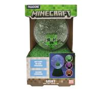 Paladone Boule à neige LED Minecraft Creeper – couleurs changeantes – sous licence officielle