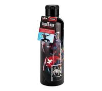 Paladone Miles Morales Spider-Man Bouteille d'eau en métal sous licence officielle Marvel Superhero 500 ml Bouteille isotherme réutilisable en acier inoxydable pour l'école, le sport, le travail