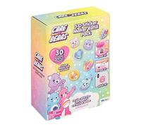 Paladone Care Bears Lot de recharges d'autocollants 3D pour fabriquer plus de 30 autocollants shaker avec pierres précieuses, saupoudrées et arrière-plans, compatible avec le fabricant d'autocollants
