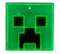 Paladone Creeper Lampe murale LED emblématique sous licence officielle Minecraft Décoration de chambre pour garçons et filles, veilleuse de jeu en vert vif
