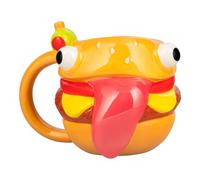 Paladone Fortnite Mug Hamburger Durrr 450 ml, sous licence officielle, tasse à café fantaisie en céramique pour thé, chocolat chaud et plus encore, cadeau pour garçons