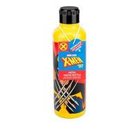 Paladone Gourde Wolverine en acier inoxydable avec bouchon à vis, sous licence officielle Marvel X-Men, 500 ml, produit de super-héros pour adolescents, adultes, école, travail, jaune et rouge