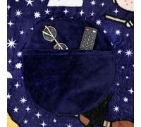 Harry Potter Paladone Couverture de Coussin 2 en 1 Couverture de Voyage sous Licence Officielle Potter, Couvre-lit Doux et Moelleux, décoration de Chambre, Cadeau pour Fan de Poudlard