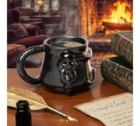 Paladone Harry Potter Mug à motif marque de Mangemort et serpent Nagini sous licence officielle 400 ml, tasse à café en céramique noire du monde des sorciers, cadeau pour adultes et fans