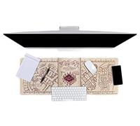 Paladone Harry Potter PP8826HP Sous-main de jeu Motif carte du Maraudeur 40 x 80 cm Beige Taille unique