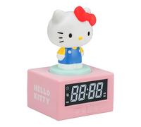 Paladone Réveil numérique Hello Kitty, veilleuse et musique, licence officielle Sanrio, à piles