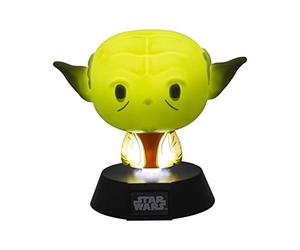 Paladone Icon BDP | Sous licence officielle | Cadeau parfait pour les fans de Star Wars | Super mignon Jedi Master Yoda Veilleuse 10 cm de haut | Alimenté par 2 piles AAA, Vert PP6380SW