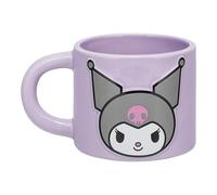 Paladone Kuromi Tasse violette sous licence officielle Sanrio Hello Kitty & Friends 400 ml Grande tasse à café en céramique pour thé et chocolat chaud, cadeau kawaii pour filles, femmes, adolescentes
