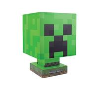 Paladone - Lampe à piles portable en forme d’icône de Creeper du jeu Minecraft, multicolore, taille unique PP7992MCF