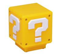 Paladone Lampe Mini Bloc Question Super Mario - Marchandise Officielle, Décor pour Chambre ou Salle de Jeu, Cadeau Rétro, Fonctionne sur Piles