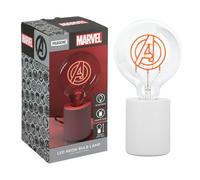 Paladone Lampe néon LED décorative Marvel Avengers - Ampoule en verre E27, cadeau de collection sous licence officielle Superhero, lumière amusante pour chambres et maisons