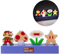 Super Mario Lampe Icons Bros - Marchandise Nintendo Officielle, Mode Réactif au Son, Lampe Décorative Éclairante, Accessoires de Chambre & Décor Salle de Jeu