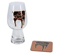 Set verre & sous-verre Leaky Cauldron Harry Potter - Officiellement licencié, Cadeau pour fans, 550ml