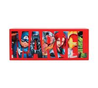 Paladone Lumière logo Marvel Avengers - Officiellement licencié, 2 modes d'éclairage, Panneau décoratif pour fans de Marvel, Fonctionne à piles ou USB