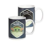 Paladone Mandalorian The Child Tasse à café avec changement de chaleur, Baby Yoda The Bounty, 300 ml PP7337MAN