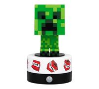 Paladone Minecraft Creeper Veilleuse avec détecteur de mouvement et veilleuse, lampe LED sous licence officielle et alarme de sécurité pour chambre d'enfant, adolescent, maison, cadeau pour joueurs