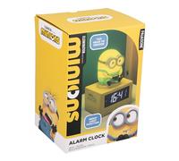 Paladone Minions Bob Icon Réveil numérique 14 cm Tap-to-Snooze avec veilleuse, alimenté par Piles
