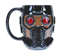 Paladone Mug 3D Starlord - Officiellement licencié, Tasse en céramique, Cadeau pour fans de Marvel, 550ml, Noir