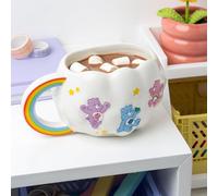 Care Bears Paladone Tasse en forme de nuage avec poignée arc-en-ciel - Sous licence officielle - Tasse à café en céramique de 450 ml pour boissons chaudes, thé, chocolat chaud - Jolie collection pour