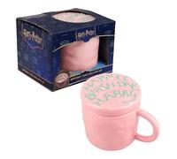 Paladone Mug en Céramique Harry Potter Happee Birthdae en Forme de Gâteau avec Couvercle, 400 ml, Produit Officiel