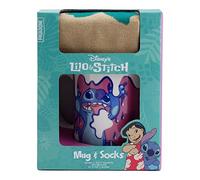 Paladone Mug et chaussettes en céramique et Stitch PP9762LS sous licence officielle Disney Multicolore