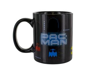 Paladone Mug Pac Man à changement de chaleur - Sensible aux boissons chaudes - La couleur et le design changent quand il est chaud - Tasse magique à changement de couleur