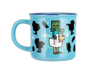 Paladone Mug Thermoréactif Minecraft Chicken Jockey en Céramique, 350 ml, Révèle une Scène Iconique, Produit Officiel