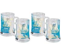 Paladone One Piece Baratie Chope en verre avec poignée de 500 ml, produit sous licence officielle Netflix Anime Pop Culture pour les fans (Lot de 2)